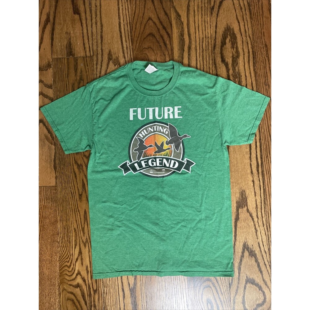 Men's Future Hunting Legend Duck Hunting Green Short Sleeve Graphic Tee - Small